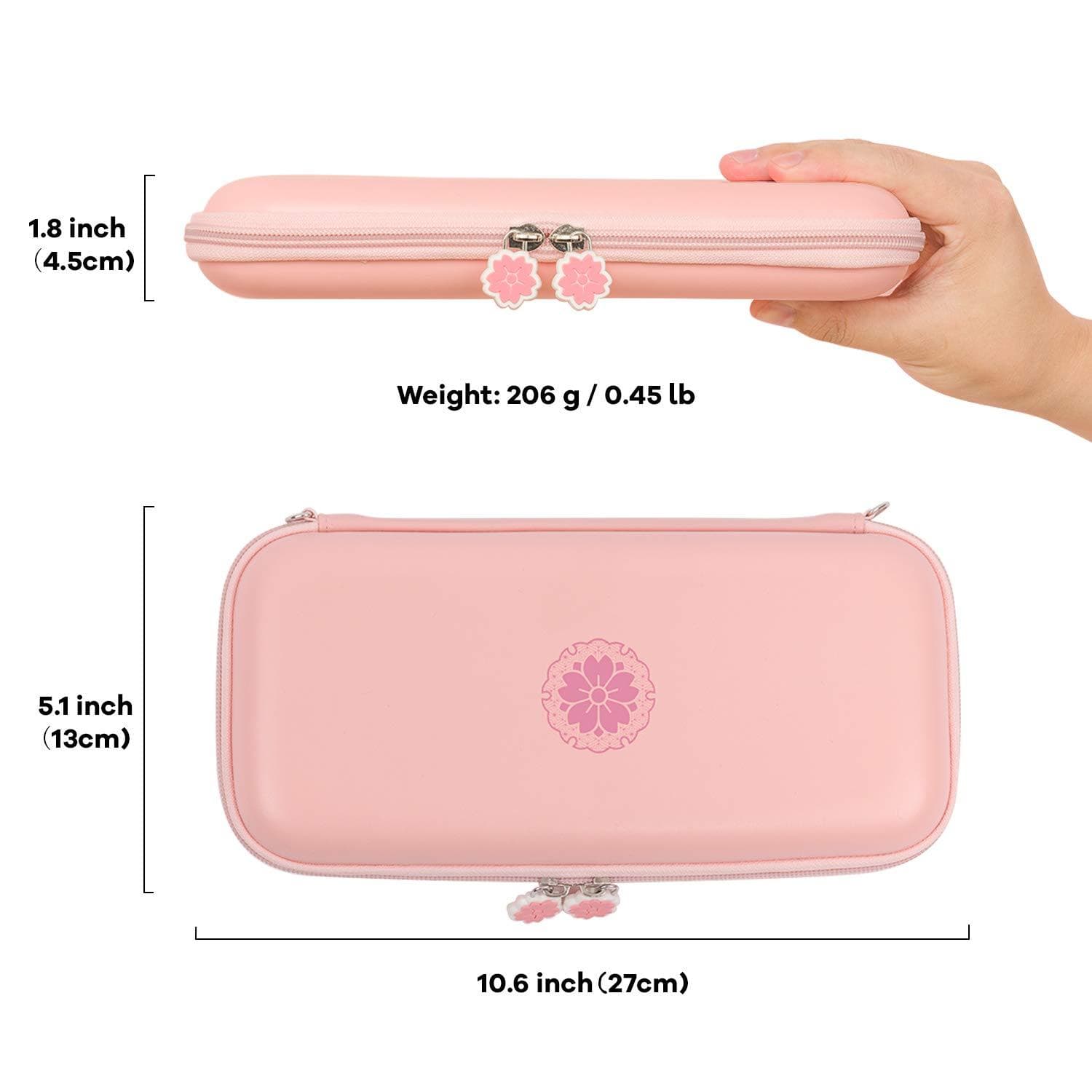 GeekShare Ergonomic Protective Grip Cover for Nintendo Switch Lite --Sakura  Pink
