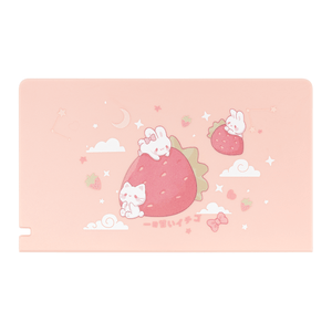 GeekShare Strawberry Bunny Protective Case GeekShare Soft TPU Protective Case for Nintendo Switch -- Strawberry Bunny