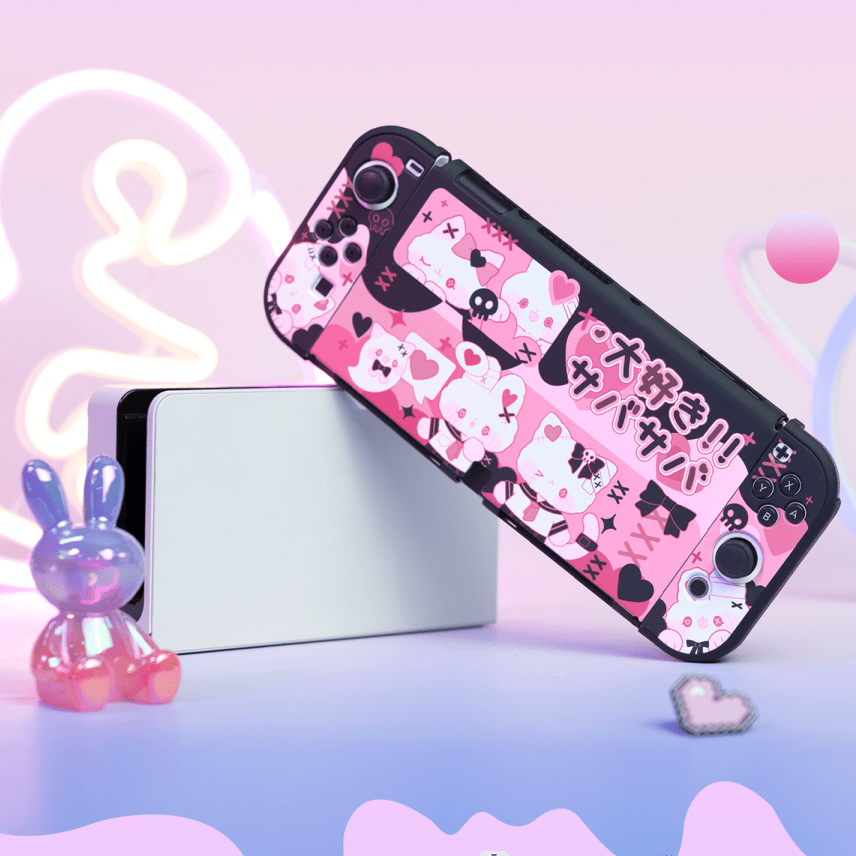 GeekShare PinkHolic Protective Case for Switch OLED