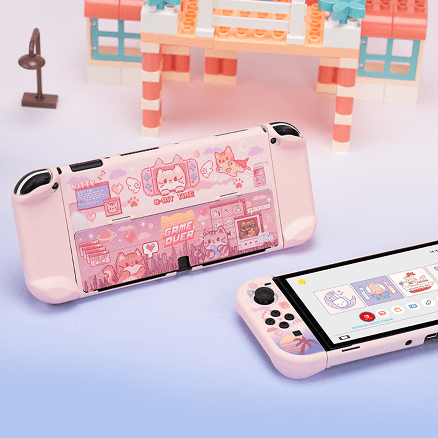 GeekShare Pixel cat Protective Case for Switch OLED