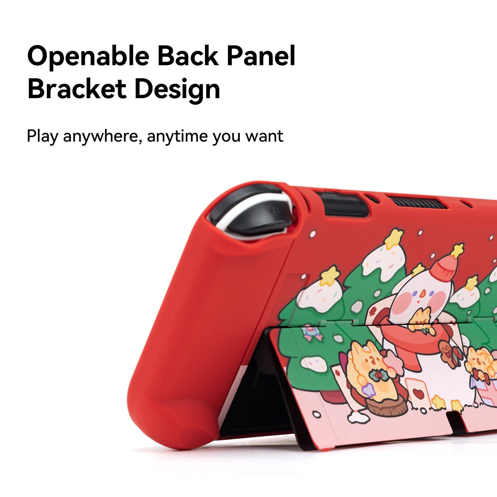 GeekShare Snow Christmas  Protective Case for Switch OLED