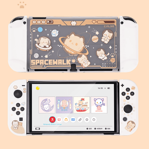 
            
                Load image into Gallery viewer, GeekShare Space Cat Protective Case for Switch OLED
            
        